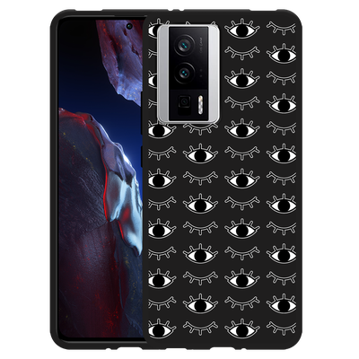 Cazy Hoesje Zwart geschikt voor Poco F5 Pro I See You