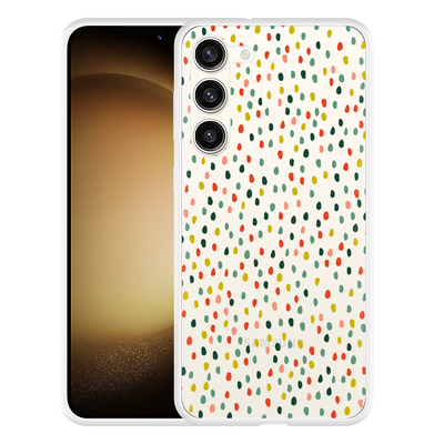 Cazy Hoesje geschikt voor Samsung Galaxy S23+ Happy Dots