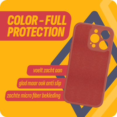 Cazy Soft Color TPU Hoesje geschikt voor iPhone 14 Pro - Rood