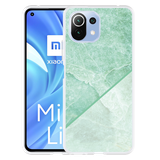 Hoesje geschikt voor Xiaomi Mi 11 Lite - Green Marble