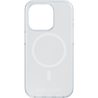 Njord Collections 100% GRS Hoesje geschikt voor iPhone 15 Pro - Mag compatibel - Duurzaam materiaal - Transparant