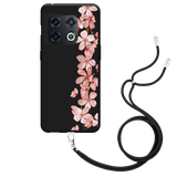 Hoesje met Koord Zwart geschikt voor OnePlus 10 Pro - Flower Branch