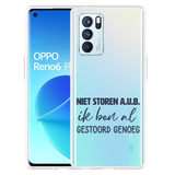 Hoesje geschikt voor Oppo Reno6 Pro 5G - Niet Storen A.U.B.