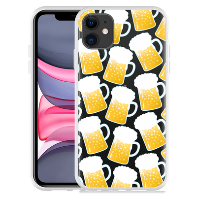Cazy Hoesje geschikt voor iPhone 11 - Bierpullen