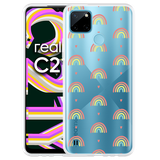 Hoesje geschikt voor Realme C21Y - Regenboog Patroon