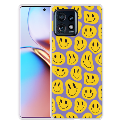 Cazy Hoesje geschikt voor Motorola Edge 40 Pro Smileys