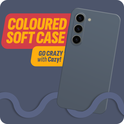 Cazy Soft Color TPU Hoesje geschikt voor Samsung Galaxy S23 - Blauw