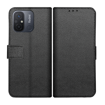 Cazy Wallet Classic Hoesje geschikt voor Xiaomi Redmi 12C - Zwart