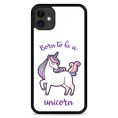 Cazy Hardcase hoesje geschikt voor iPhone 11 - Born to be a Unicorn
