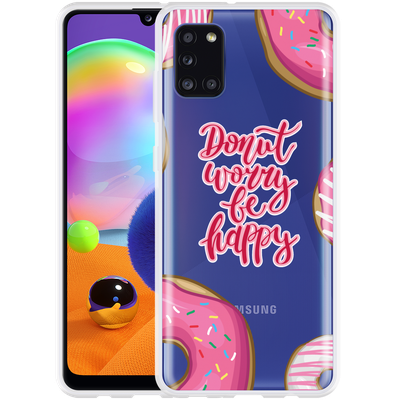 Cazy Hoesje geschikt voor Samsung Galaxy A31 - Donut Worry
