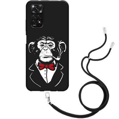 Cazy Hoesje met Koord geschikt voor Xiaomi Redmi Note 11/11S - Smoking Chimp