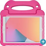 Kinderhoes geschikt voor iPad 2021 (9th Gen)/2020 (8th Gen)/iPad 2019 (7th Gen) - Kids Case Ultra - Met Screenprotector - Roze