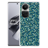 Hoesje geschikt voor Oppo Reno10 Pro 5G Blaadjespatroon