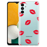 Hoesje geschikt voor Samsung Galaxy A13 5G - Red Kisses