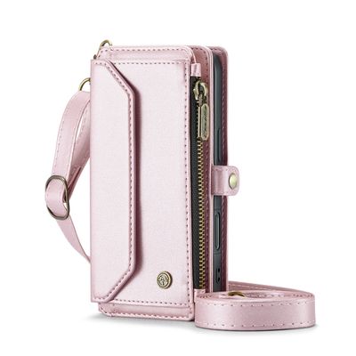 Caseme Case iPhone 16 - Crossbody Wallet Case - Pink