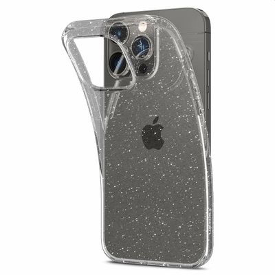 Hoesje geschikt voor Apple iPhone 14 Pro - Spigen Liquid Crystal Glitter - Transparant
