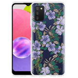 Hoesje geschikt voor Samsung Galaxy A03s - Purple Flowers