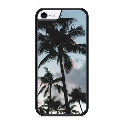 Cazy Hardcase hoesje geschikt voor iPhone 8 - Palmtrees