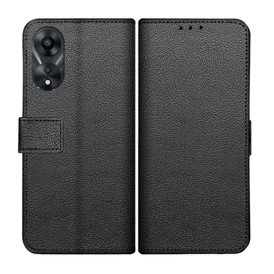 Cazy Wallet Classic Hoesje geschikt voor Oppo A78 5G - Zwart