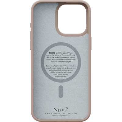 Njord Collections Fabric Case iPhone 15 Pro Max (Pink Sand) NA54FA12