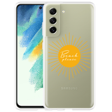 Hoesje geschikt voor Samsung Galaxy S21 FE - Beach Please