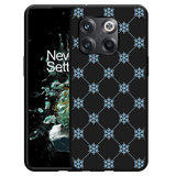 Hoesje Zwart geschikt voor OnePlus 10T - Snowflake Pattern