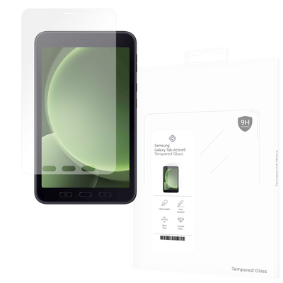 Cazy Tempered Glass Screen Protector geschikt voor Samsung Galaxy Tab Active5 - Transparant