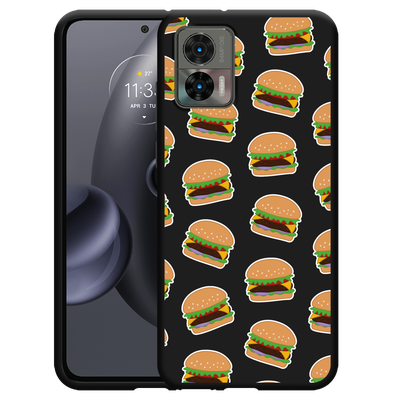 Cazy Hoesje Zwart geschikt voor Motorola Edge 30 Neo - Burgers