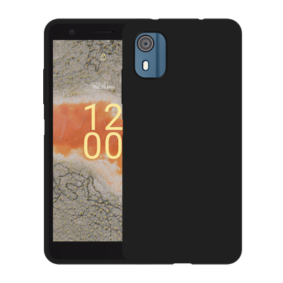 Just in Case Nokia C02 - Soft TPU Case with Necklace Strap - Black