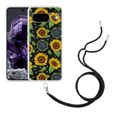 Cazy Hoesje met koord geschikt voor Google Pixel 8 Sunflowers