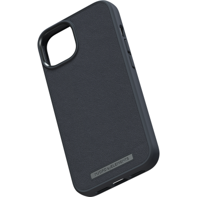 Njord Collections Hoesje geschikt voor iPhone 14 - Genuine Leather - 2m Valbescherming - Zwart