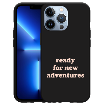 Cazy Hoesje Zwart geschikt voor iPhone 13 Pro New Adventures