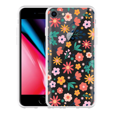 Cazy Hoesje geschikt voor iPhone 8 - Always have flowers
