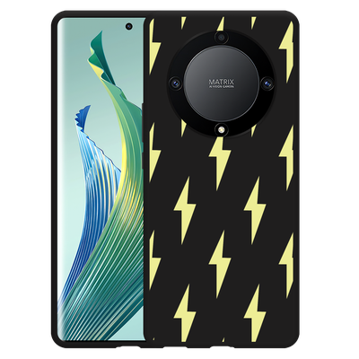 Cazy Hoesje Zwart geschikt voor Honor Magic5 Lite Lightning