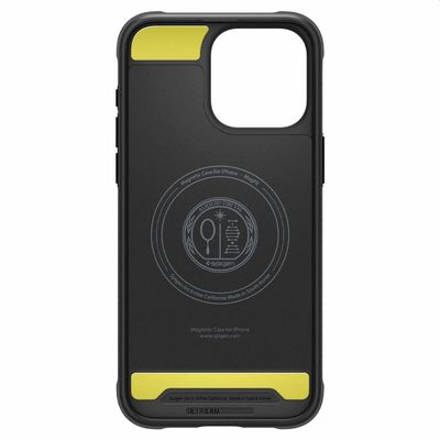 Hoesje geschikt voor iPhone 15 Pro Max - Spigen Rugged Armor Mag Case Magfit - Zwart