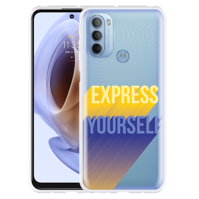 Cazy Hoesje geschikt voor Motorola Moto G41 - Express Yourself