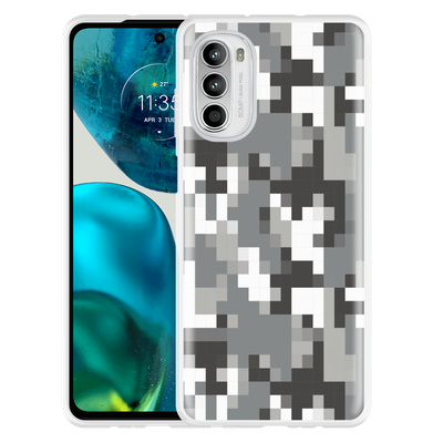 Cazy Hoesje geschikt voor Motorola Moto G52 - Pixel Camouflage