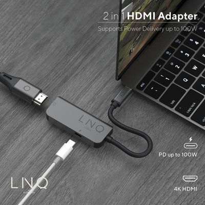 LINQ Connects 2-in-1 USB-C/HDMI 100W - LQ47999