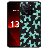Hoesje Zwart geschikt voor Xiaomi 13T/13T Pro Ballon Hondjes