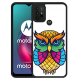 Hardcase hoesje geschikt voor Motorola Moto G10 - Colorful Owl Artwork