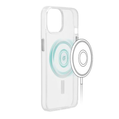 Hama MagCase Safety Cover Hoesje geschikt voor Apple iPhone 14 - Met Magnetische Ring - Transparant