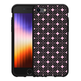 Hoesje Zwart geschikt voor iPhone SE 2022 - Geometrisch Pink