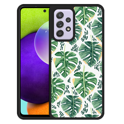 Cazy Hardcase hoesje geschikt voor Samsung Galaxy A52 4G/A52 5G - Palm Leaves Large