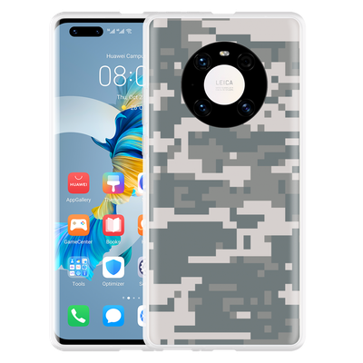 Cazy Hoesje geschikt voor Huawei Mate 40 Pro - Camouflage Digi