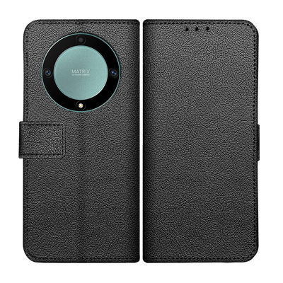 Cazy Wallet Classic Hoesje geschikt voor Honor Magic5 Lite - Zwart