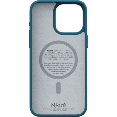 Njord Collections Fabric Case iPhone 15 Pro Max (Deep Sea) NA54FA01