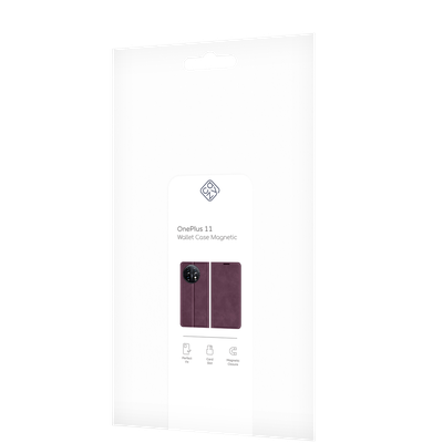 Cazy Wallet Magnetic Hoesje geschikt voor OnePlus 11 - Paars