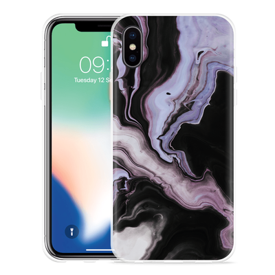 Cazy Hoesje geschikt voor iPhone Xs - Liquid Marble