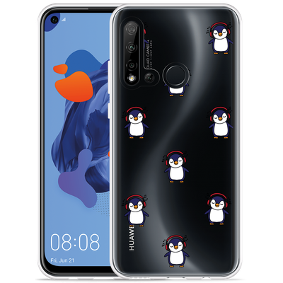 Cazy Hoesje geschikt voor Huawei P20 Lite 2019 - Penguin Chillin