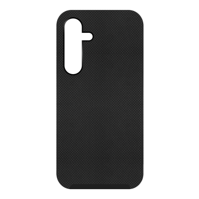 Cazy Rugged Texture TPU Hoesje - Telefoonhoesje geschikt voor Samsung Galaxy S24 - Zwart